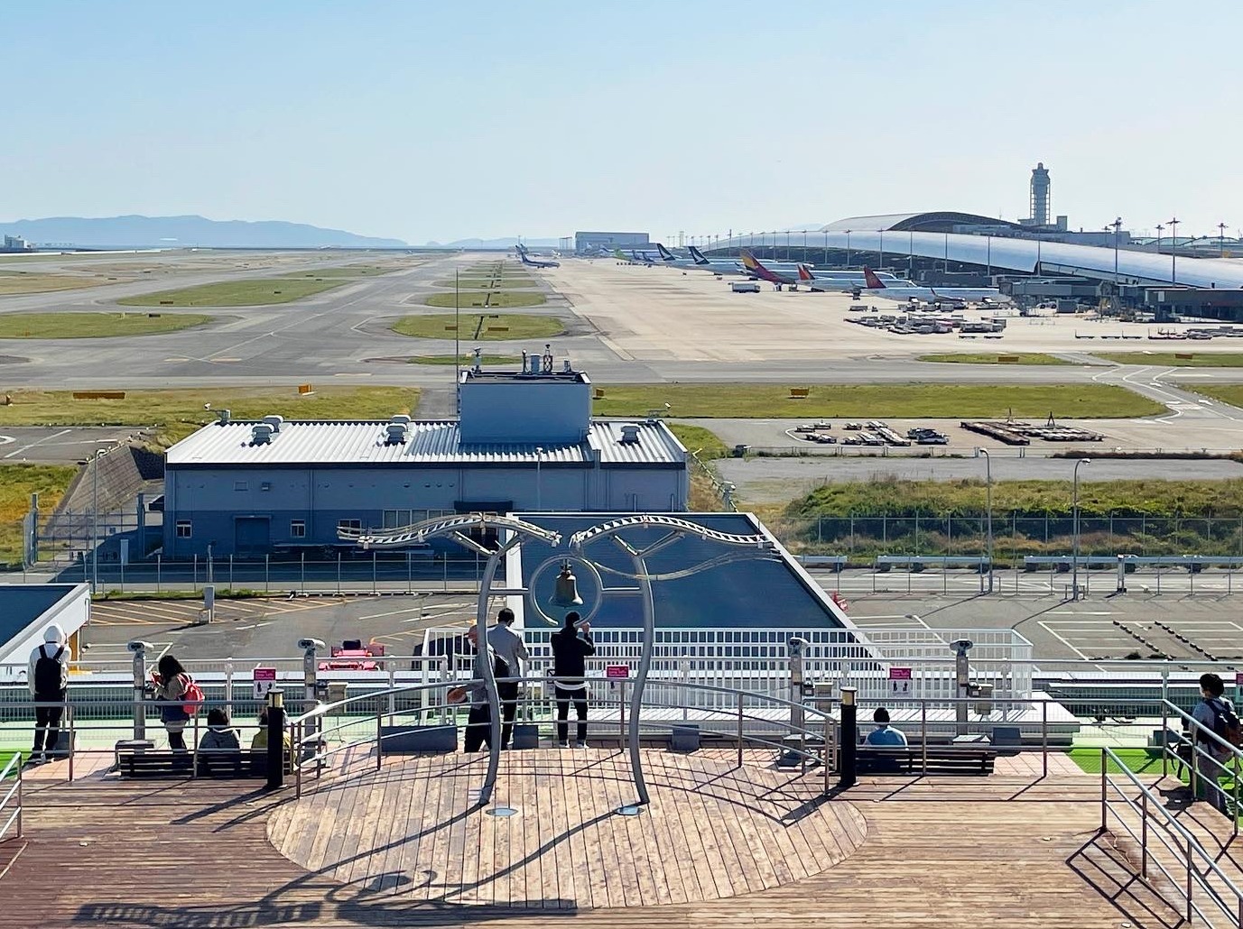 関西国際空港の展望デッキからの風景
