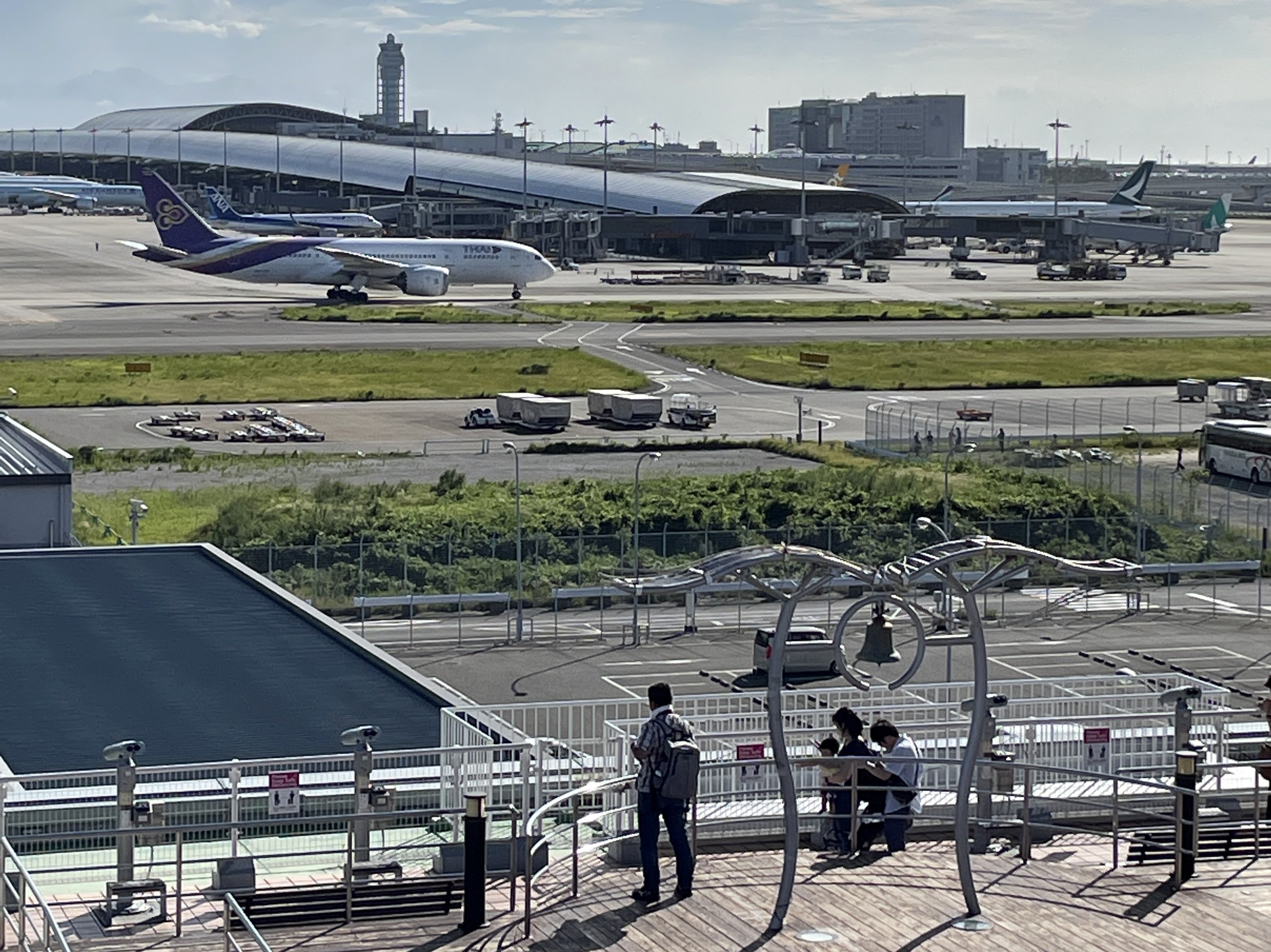 関西国際空港の展望ホール・スカイビューからの眺望